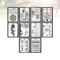 10 Pcs Wiederverwendbar Schablonen Zeichnungsvorlage Malvorlagen Malen