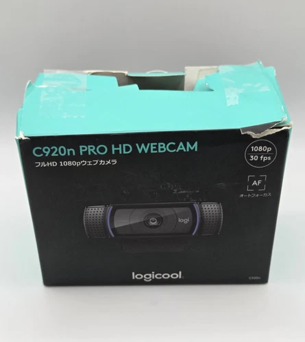 New Logicool (Logitech) C920n Pro HD Webcam  Video Calling & Recording 1080 Cam*