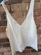 Vintage Lady Lynne Small Slip Top Camisole Off White