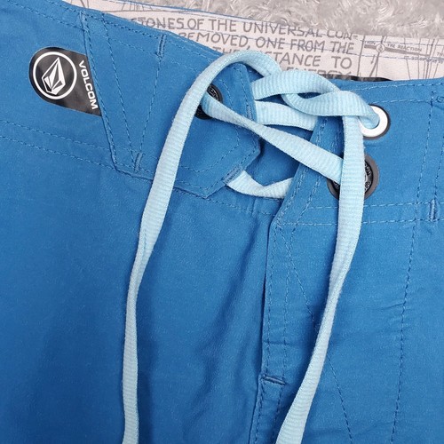 Volcom Board Shorts Surf Swim Trunks Men 34 Blue Mod Tech Pro Stretch - Picture 8 of 9
