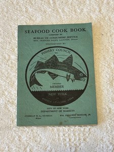 Vintage New York City Fishery Council Fulton Market Seafood Cook Book LaGuardia 
