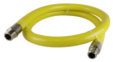 Salvus Yellow Gas Commercial Cater Hose 1/2" x 1.50M BSI Approved