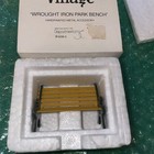 DEPT 56 CHRISTMAS VILLAGE ACCESSORIES WROUGHT IRON PARK BENCH 52302 IN BOX — photo 1
