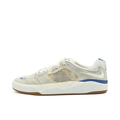 Nike Herren SB Ishod Sneaker Beige/Blau/Weiß Sohle Skateboarding EU 40