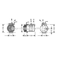 Kompressor Klimaanlage FüR Porsche Boxster 986 987 911 Cabriolet 996 997 Cayman
