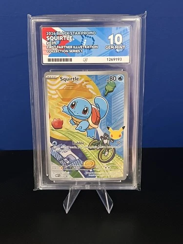 Squirtle 039 First Partner Illustration Collection Promo - Perfect ACE 10