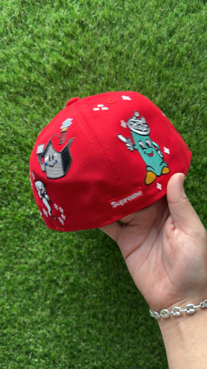 Supreme characters S logo fitted hat size 7, 7 1/8, 7 1/4, 7 3/8