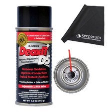 Caig DeoxIT D5S-6 Contact Spray with Cloth