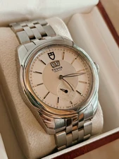 Tudor Glamour Double Date 57000 Men's Watch Automatic Sliver Dial 41mm