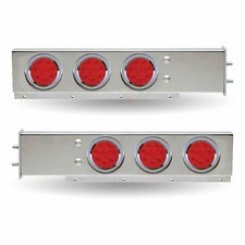 Mud Flap Hanger with Flat Top and 6 x 4in LEDs-2 1/2in Bolt Spacing