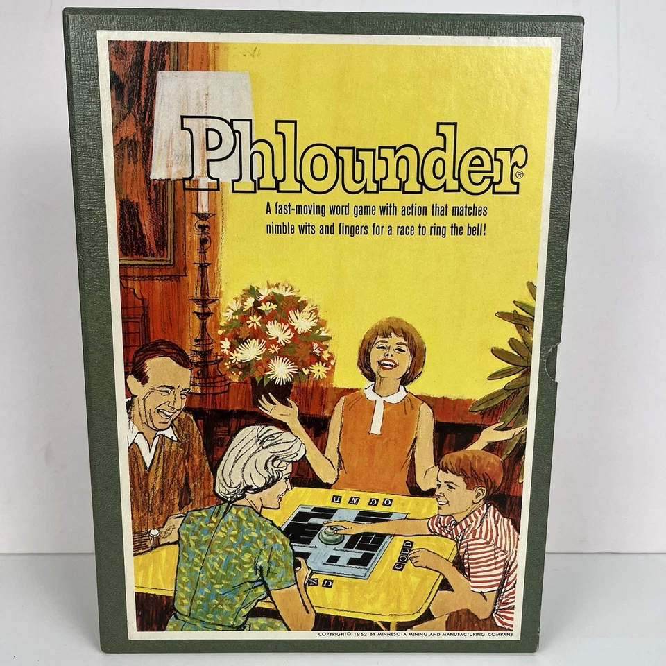 [Complete] Vintage 1962 "Phlounder" 3M Bookshelf Board Game - Image 2 of 4
