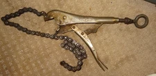 Vise Grip Chain Clamp 40R Wrench Locking Plier Tool USA Petersen Mfg Co Dewitt
