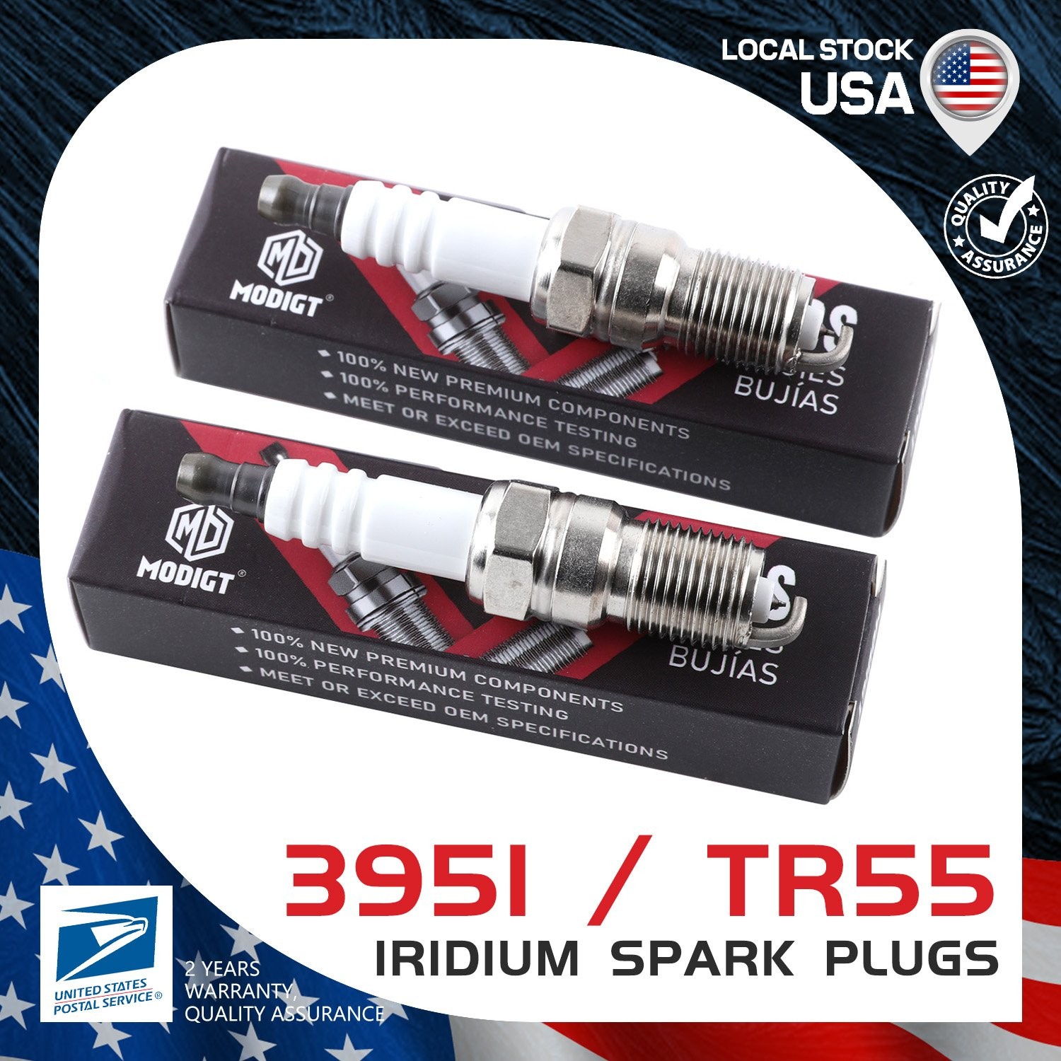 6 New For NGK Laser Iridium # 3951, TR55 Spark Plugs For Ford Ranger Buick GMC