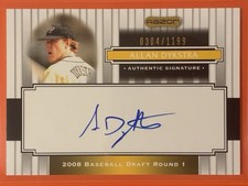 2008 Razor Signature Series Allan Dykstra Auto /1199 #123 Baseball