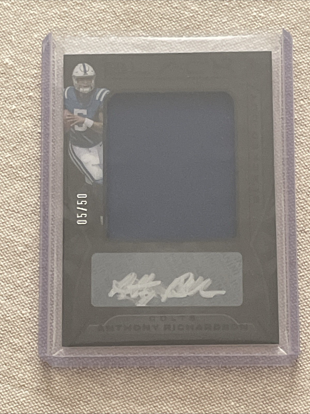 Anthony Richardson Panini Black Blacked Out Jersey Autographs #BOJ1 Base