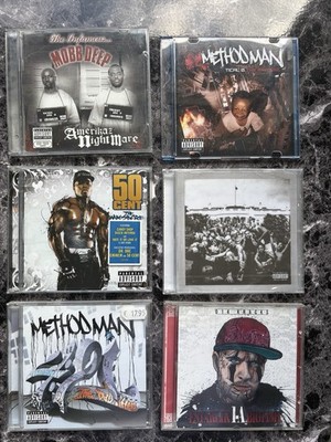 6 Hip Hop CDs 2xMethodman , Big Fish , 50 Cent , Mobb Depp,  Kendrick Lamar