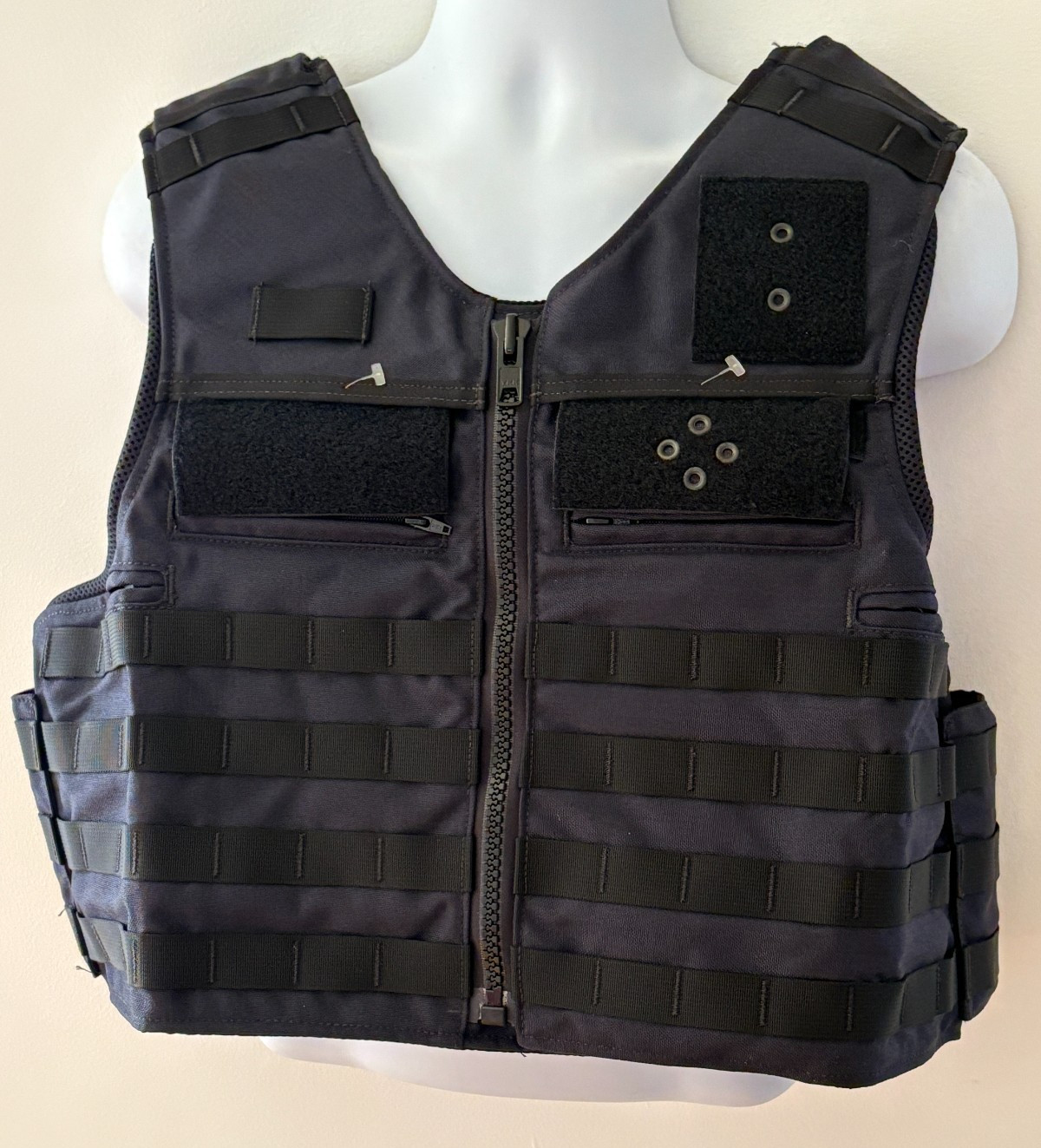 SAFARILAND Oregon City Armor Plate Carrier Front Open M/L 2213-2215 Navy Molle
