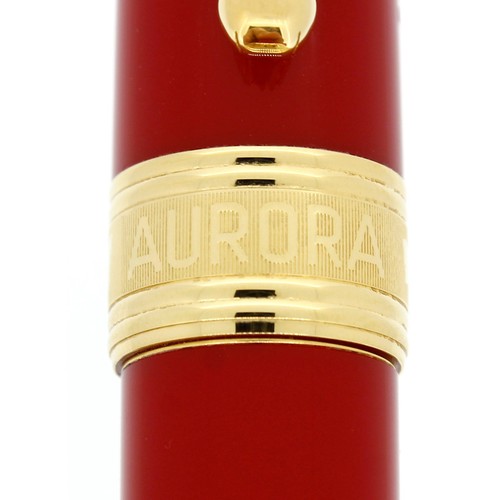 1997 AURORA BICENTENNIAL ITALIAN FLAG (RED) LIMITED ED FOUNTAIN PEN NEVER INKED - Picture 8 of 13