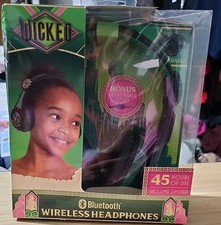 NEW Wicked Elphaba Bluetooth Wireless Headphones    Green/Black    SEALED