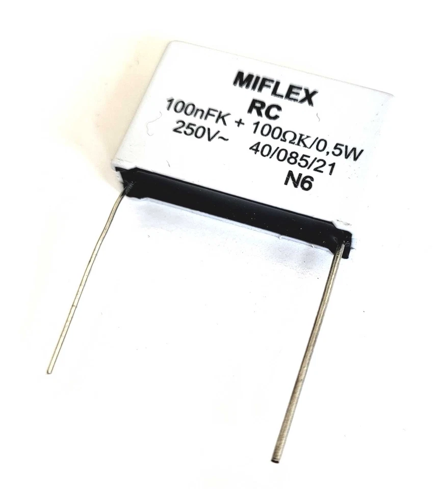 MIFLEX Kondensator Entstörkondensator RC Glied / RC Snubber 100nF 100Ohm 250V AC