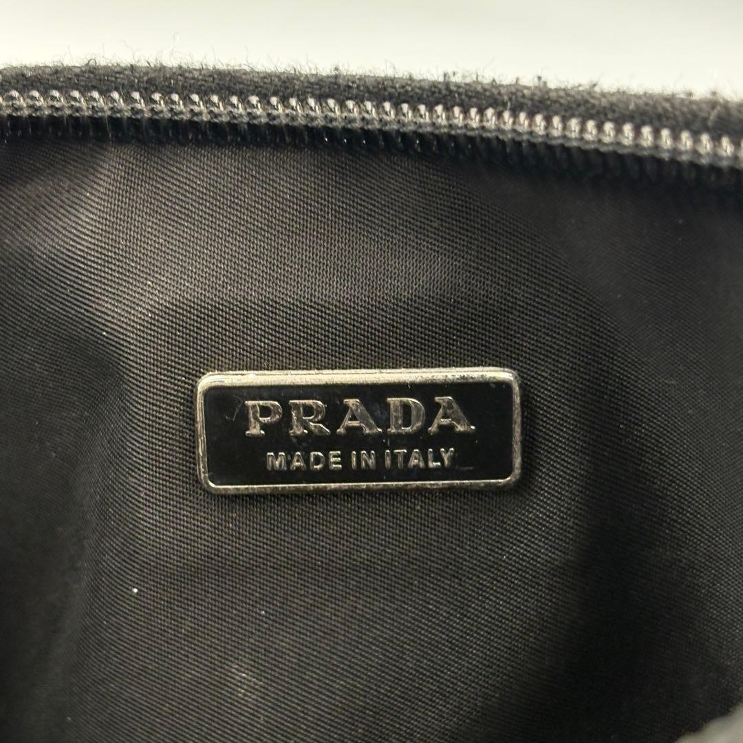 Prada Nylon Black Pouch Vintage Authentic thumbnail 5