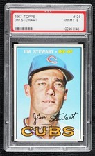 1967 Topps Jimmy Stewart #124 PSA 8 0ed5