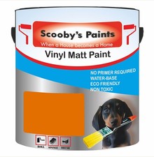 Citrus Flame Orange Emulsion Paint Vinyl Matt Finish Walls & Ceilings interior
