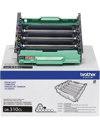Genuine-Drum Unit, DR310CL, Seamless Integration, Yields up to 25,000 Pages, Blk