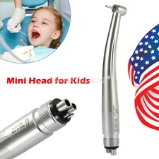 Mini Small Head Dental High Speed Handpiece Push Pediatric Kid 4 HOLE Yabangbang