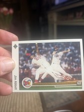 1989 Upper Deck Jim Abbott #755 Blank Back (RC)