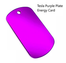 Nikola Tesla Purple Plate Energy Card Purple Orgonite 3 X 5 cm