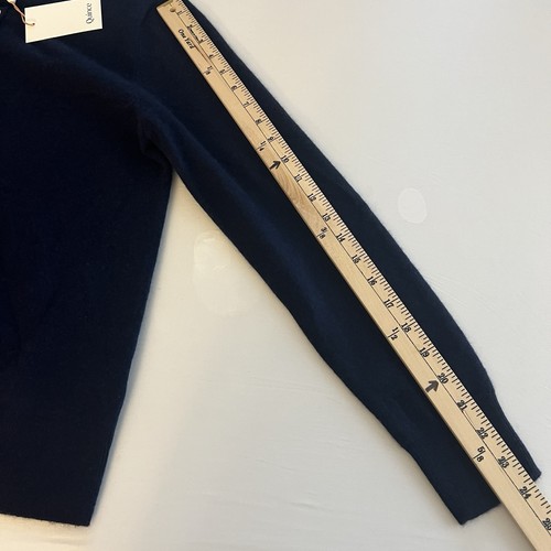 New QUINCE Navy Preppy Classic Academia Luxe Soft 100% Cashmere Cardigan MEDIUM - Bild 6 von 8