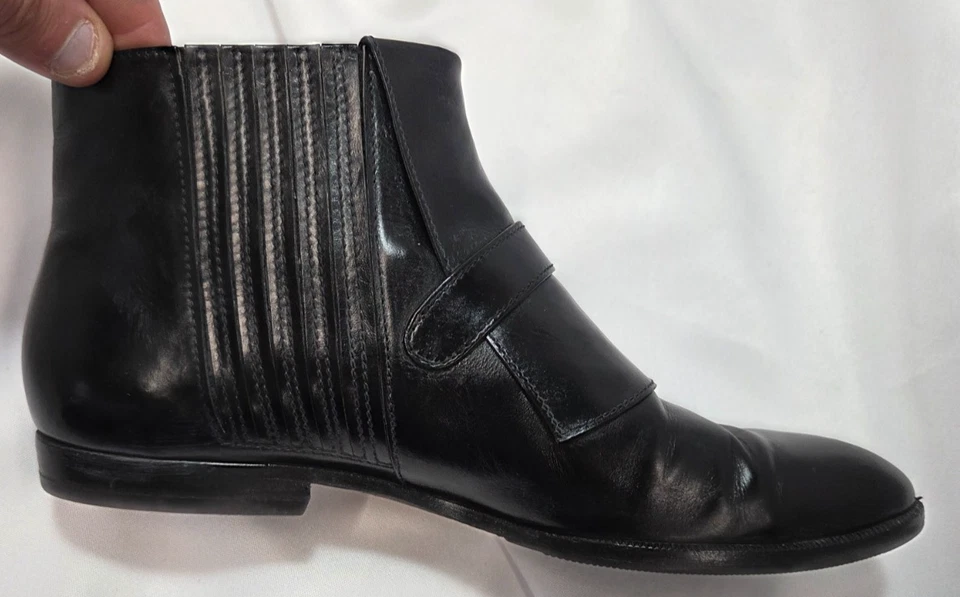 Botines Salvatore Ferragamo Dolcezza de cuero negro talla 6,5 Foto 4 de 4