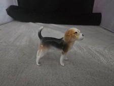 Vintage Bone China Beagle Miniature Figurine