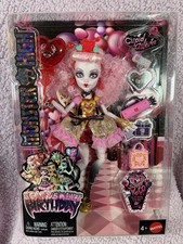 Monster High Scary Sweet Birthday Doll Cupid Asteria in Pink and Red Party Dress