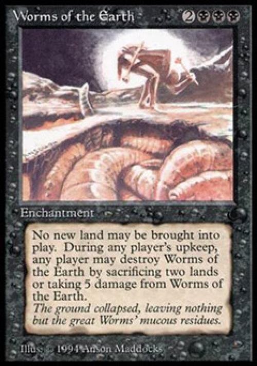 MTG English Worms of the Earth NM Normal The Dark
