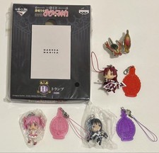 Madoka Magica Strap Playing Cards Pin Badge Set Anime Merch Rare Collectible