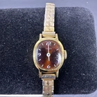 Timex Women's Analog Gold Toned Bracelet Band Vintage Watch Wind Up Not Running