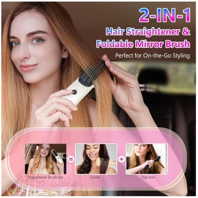 Portable Cordless Hair Straightener & Curler