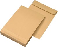 400 Versandtaschen Mit Falte Klotzboden Faltentaschen Braun Din B4 Haftklebend