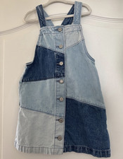 Gap kids Girls Two-Tone Denim Overall Dress -...