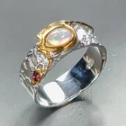 Jewelry gem Natural Opal Ring 925 Sterling Silver Size 6 /R472343