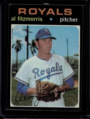 1971 Topps Baseball Semi-High Series 6 #564 Al Fitzmorris, Vg/Ex, Royals, C