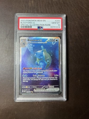 2023 Pokemon Mew-EN 151 Blastoise EC 200/165 - PSA 10