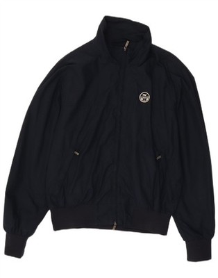 North Sails Mens Bomber Jacket UK 40 Large Navy Blue Polyamide AU20