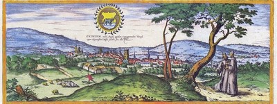 Reproduktion alter Oxford Plan 1575