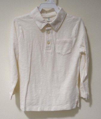 NWT J.Crew Crewcuts Ivory Shirt Boy's Size XS 4-5