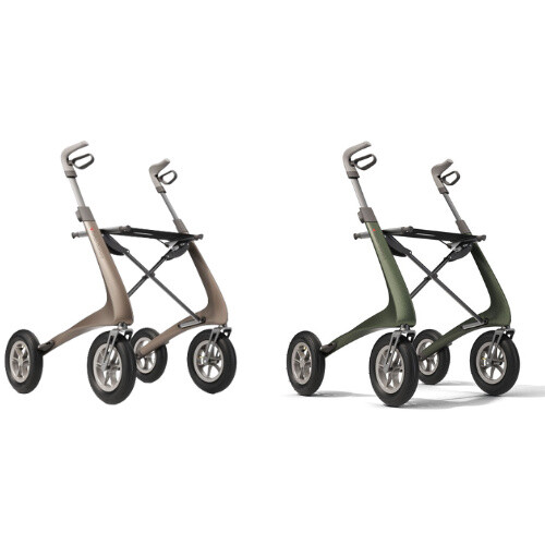 Carbon Overland Rollator by Acre Gelände Rollator Outdoor Luftbereift faltbar