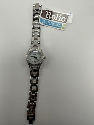 Relic ZR11771 Ladies MOP Date Watch 25MM 7.25