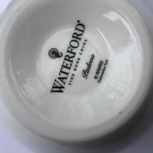 Waterford Crosshaven Padova Fine Bone China Tea Cup & Saucer Place Set Ivory Whi - Picture 6 of 8